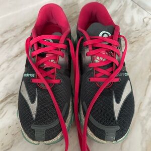 Women's Black and Pink Running Shoes